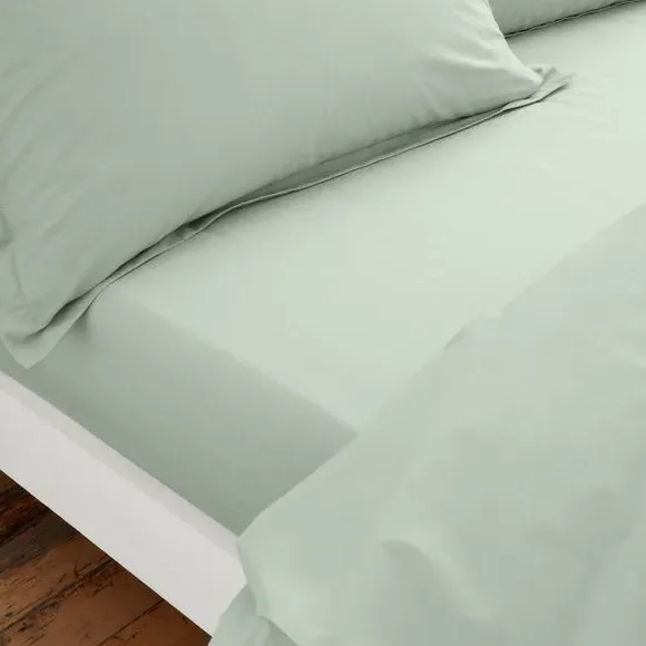 Fitted Sheet - Sage, Organic Cotton