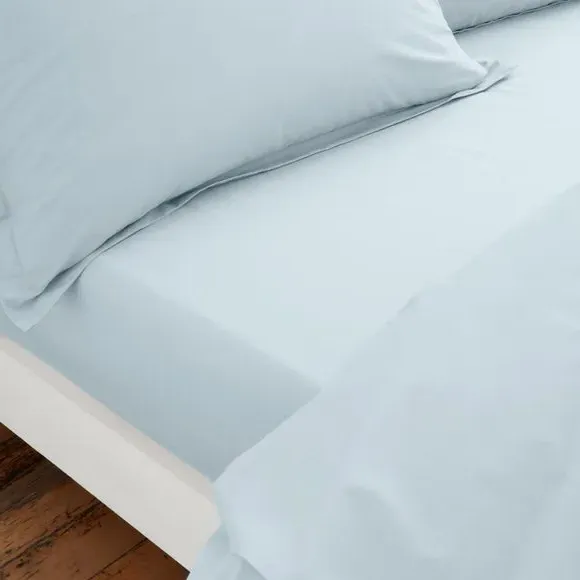 Fitted Sheet - Sky, Organic Cotton