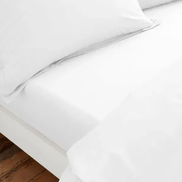 Fitted Sheet - White, Organic Cotton