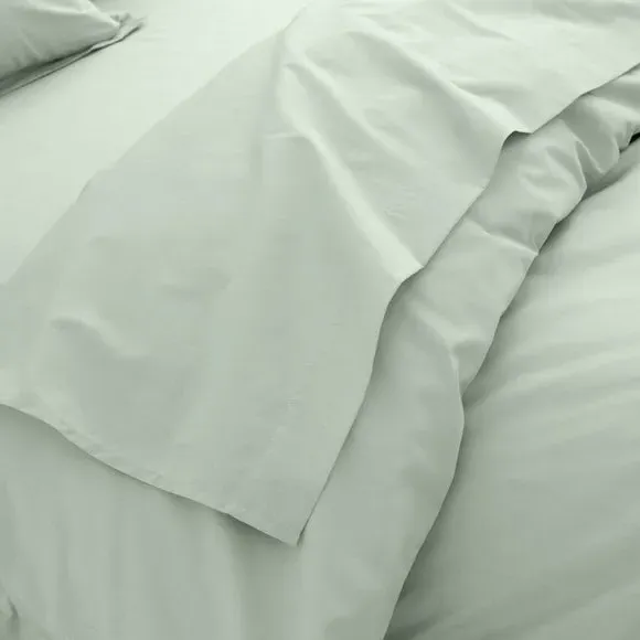 Flat Sheet - Sage, Organic Cotton