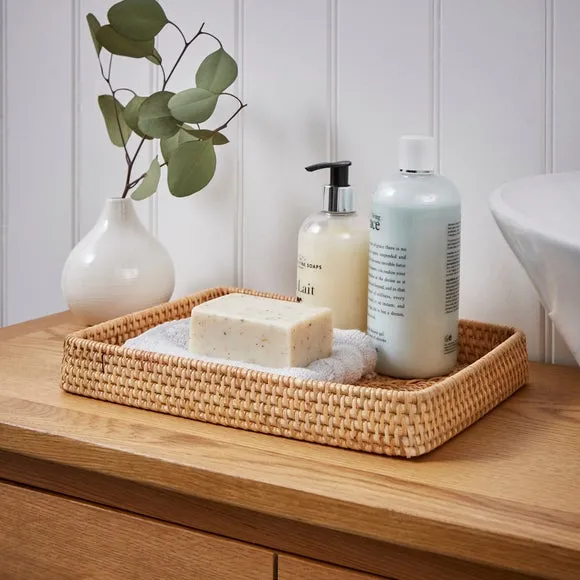 Flat Tray - Natural, Rattan image