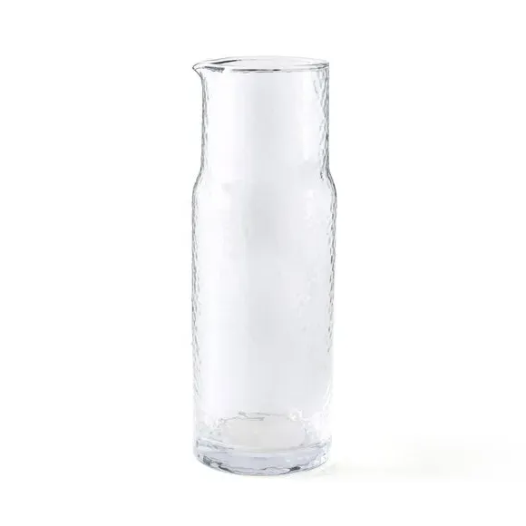 Hammered Glass Carafe - Clear