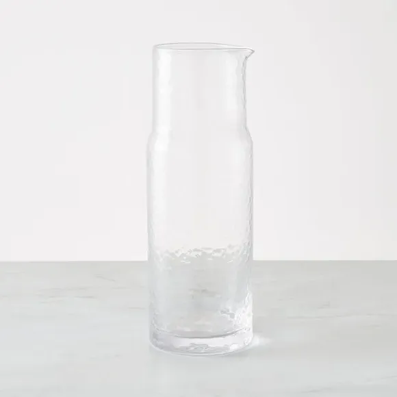 Hammered Glass Carafe - Clear image