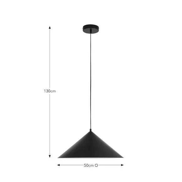Industrial LED Pendant Light - Black, Steel