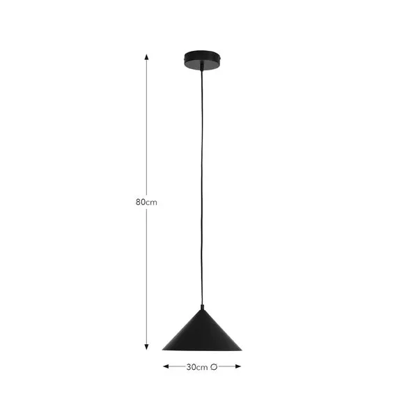 Industrial LED Pendant Light - Black, Steel