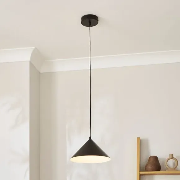 Industrial LED Pendant Light - Black, Steel image