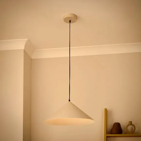 Industrial LED Pendant Light - Sand, Steel