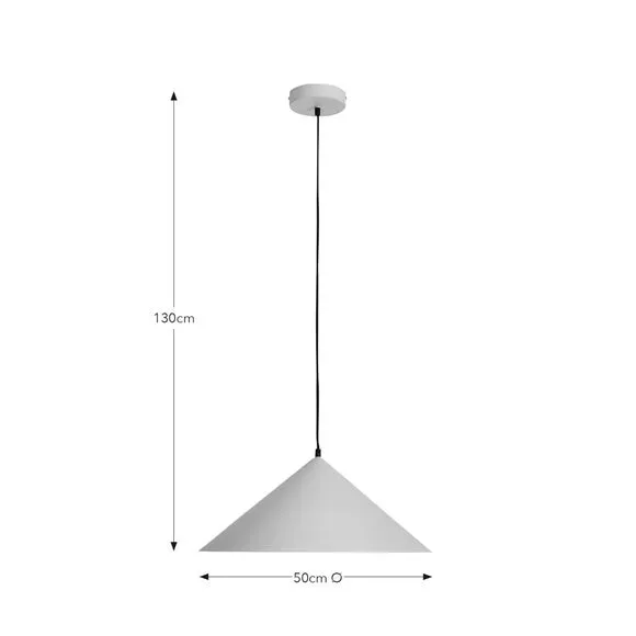 Industrial LED Pendant Light - Sand, Steel