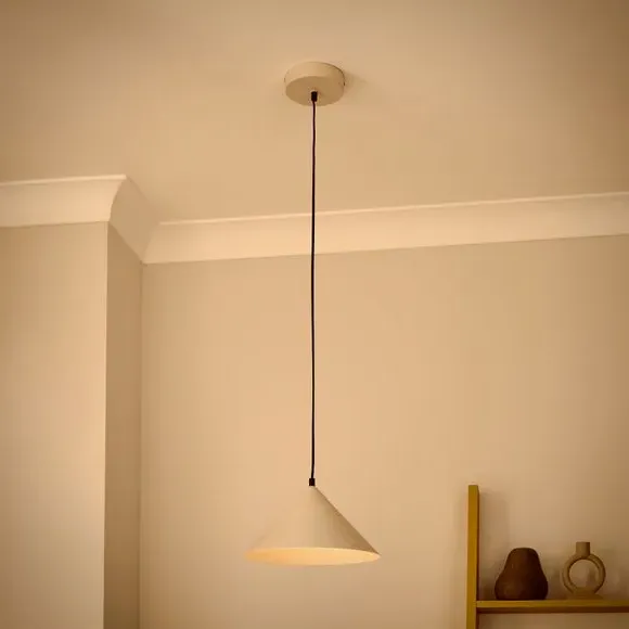 Industrial LED Pendant Light - Sand, Steel