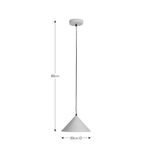 Industrial LED Pendant Light - Sand, Steel