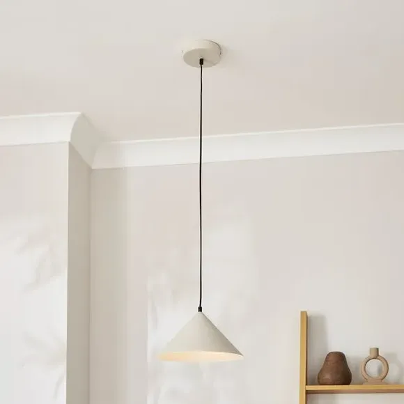 Industrial LED Pendant Light - Sand, Steel