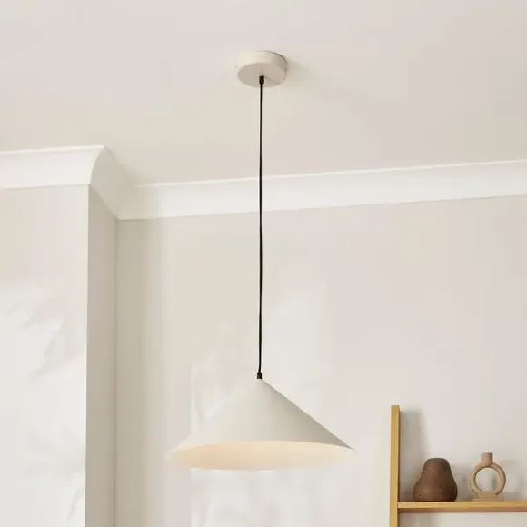 Industrial LED Pendant Light - Sand, Steel