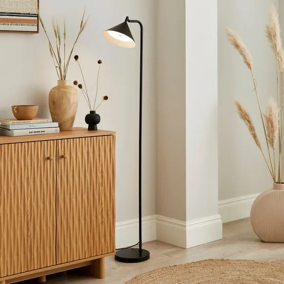 Industrial Touch Dimmable Floor Lamp - Black image
