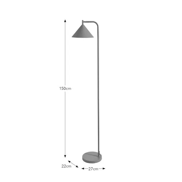 Industrial Touch Dimmable Floor Lamp - Green