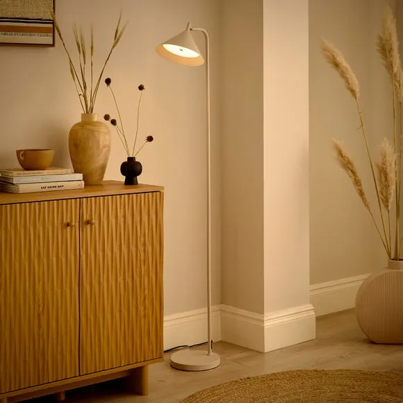 Industrial Touch Dimmable Floor Lamp - Sand