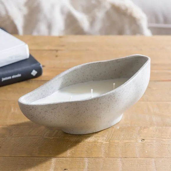 Multi Wick Candle Sea Salt Rosemary - White