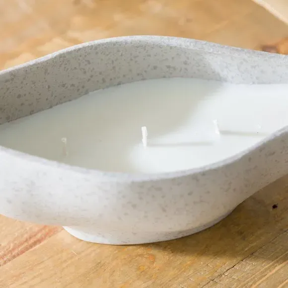 Multi Wick Candle Sea Salt Rosemary - White