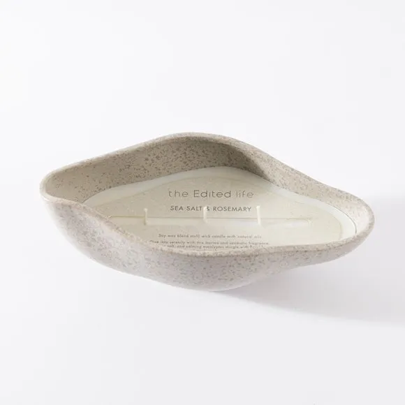 Multi Wick Candle Sea Salt Rosemary - White