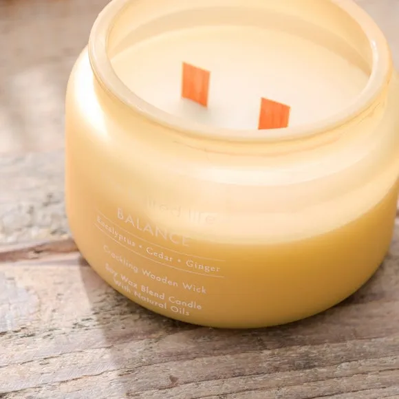 Multi Wick Crackle Candle - Cream