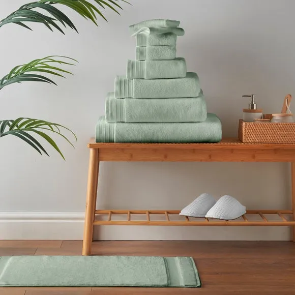 Organic Cotton Towel 600 GSM - Sage