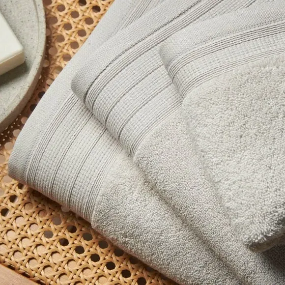 Organic Cotton Towel 600 GSM - Silver