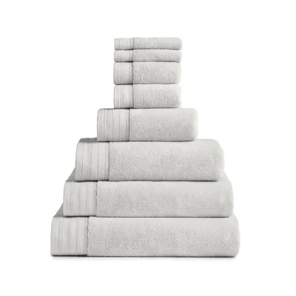 Organic Cotton Towel 600 GSM - Silver