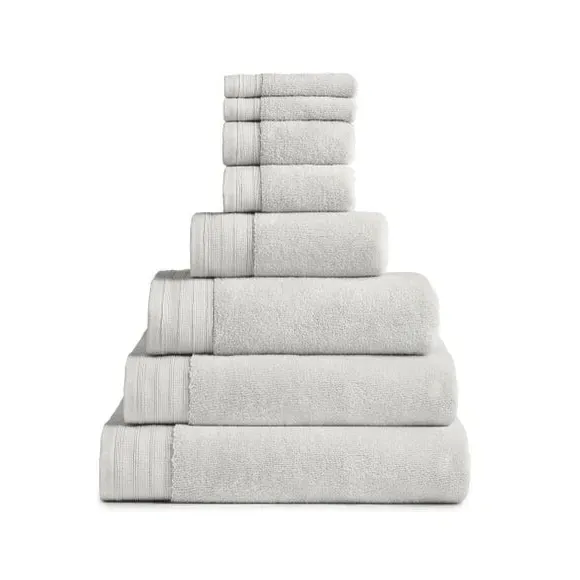 Organic Cotton Towel 600 GSM - Silver