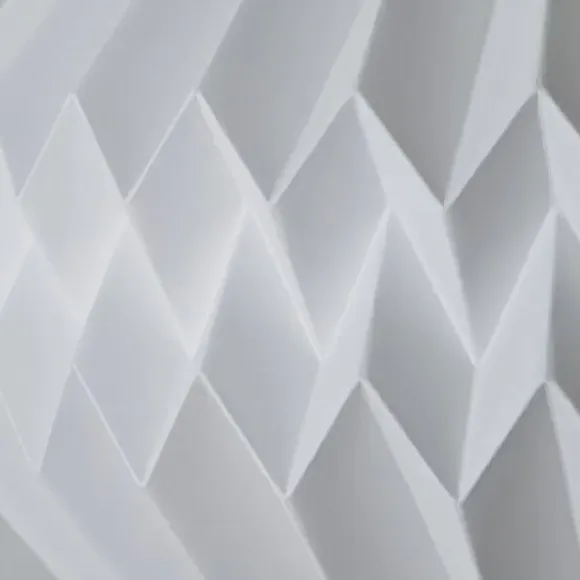 Origami Pendant Light Shade - White, Paper