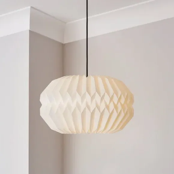 Origami Pendant Light Shade - White, Paper