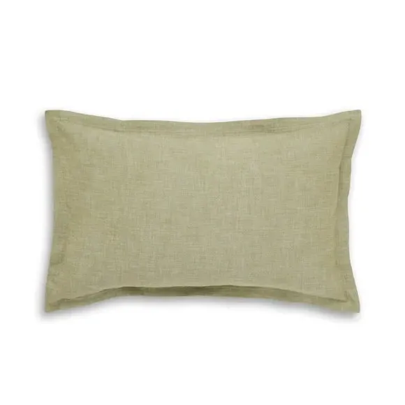 Oxford Pillowcase - Olive, Recycled Cotton
