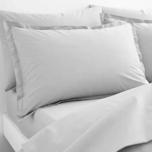 Oxford Pillowcase with Envelope Closure - Grey image