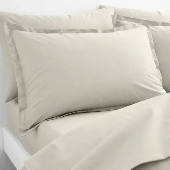 Oxford Pillowcase with Envelope Closure - Natural