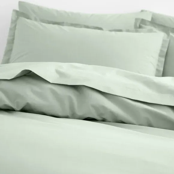 Oxford Pillowcase with Envelope Closure - Sage