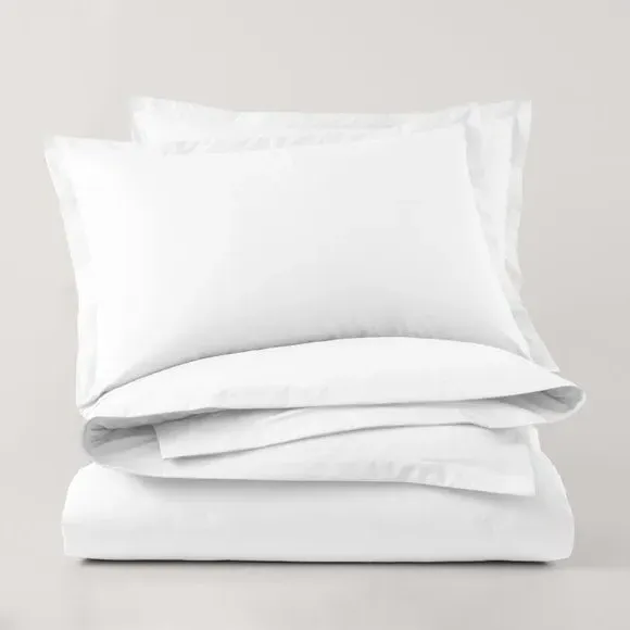 Oxford Pillowcase with Envelope Closure - White