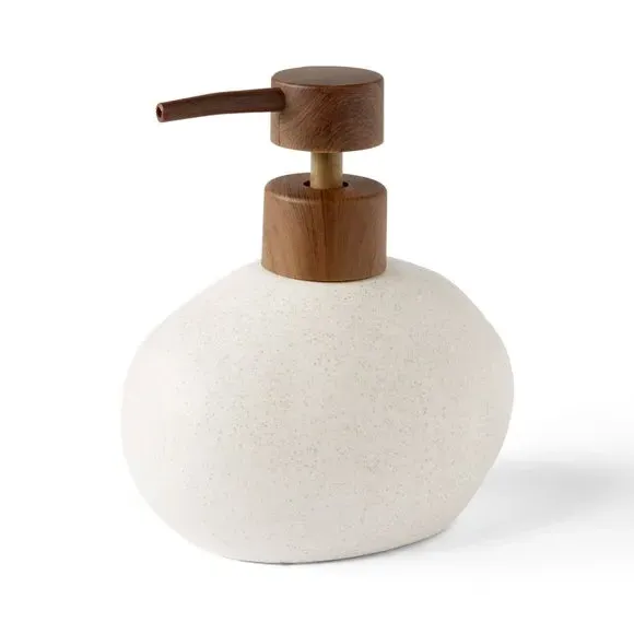 Pebble Soap Dispenser - Cream, Ceramic