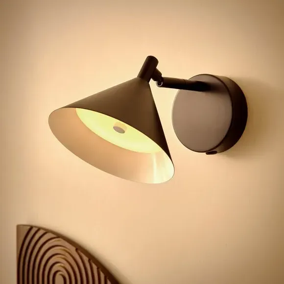 Rechargeable LED Wall Light Touch Dimmable - Black