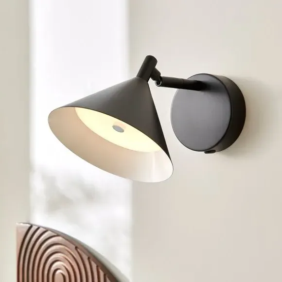Rechargeable LED Wall Light Touch Dimmable - Black image