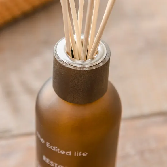Reed Diffuser with Natural Reeds - Brown, Glass