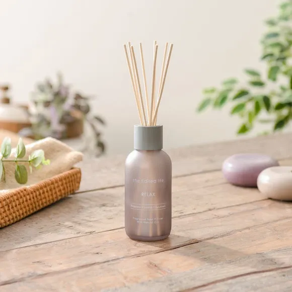 Reed Diffuser with Natural Reeds - Grey, Glass image