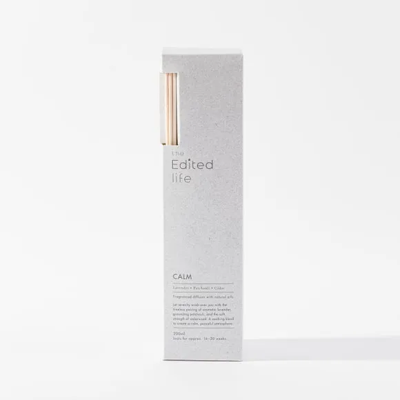 Reed Diffuser with Wooden Lid - White