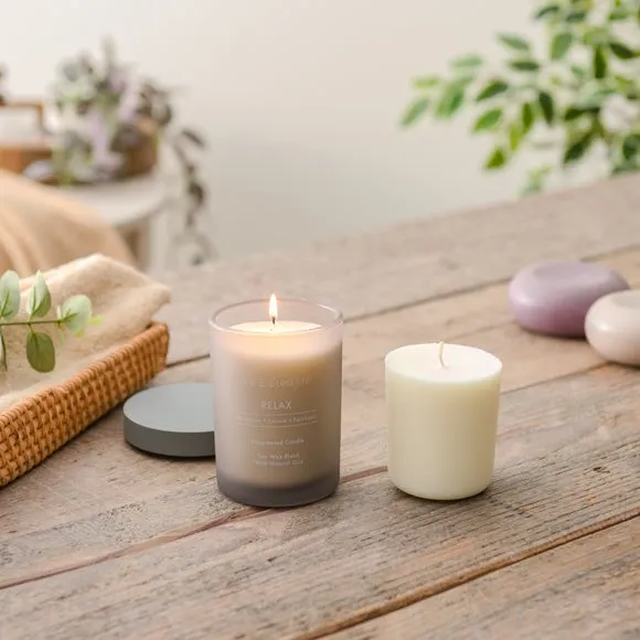 Relax Candle & Refill Gift Set - Grey image