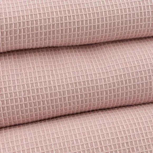 Reversible Waffle Towel - Chalk Pink, Organic Cotton