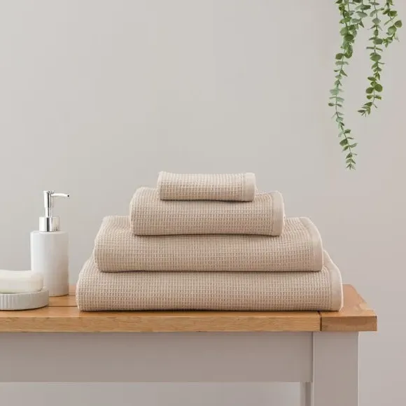 Reversible Waffle Towel - Natural, Organic Cotton