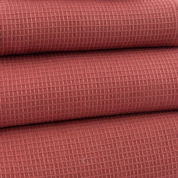 Reversible Waffle Towel - Terracotta, Organic Cotton