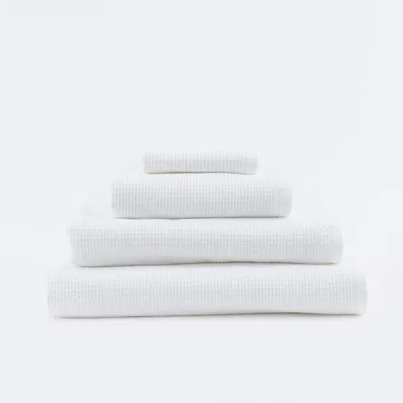 Reversible Waffle Towel - White, Organic Cotton