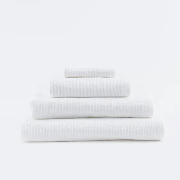 Reversible Waffle Towel - White, Organic Cotton