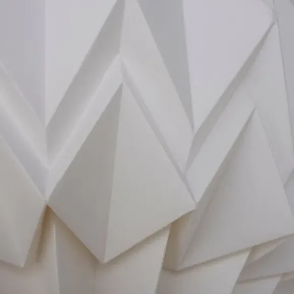 Round Pendant Shade - White, Paper