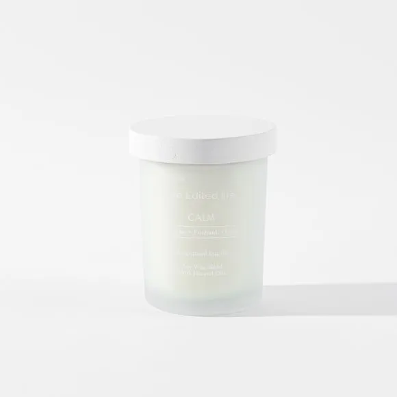 Scented Candle with Wooden Lid - White