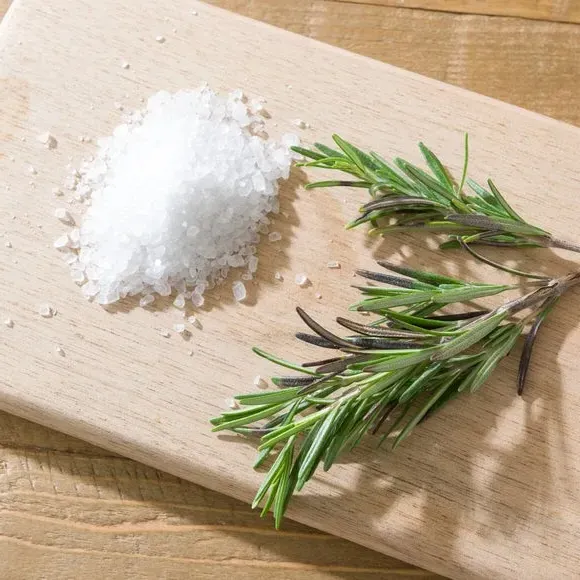 Sea Salt Rosemary Candle - Natural, Ceramic