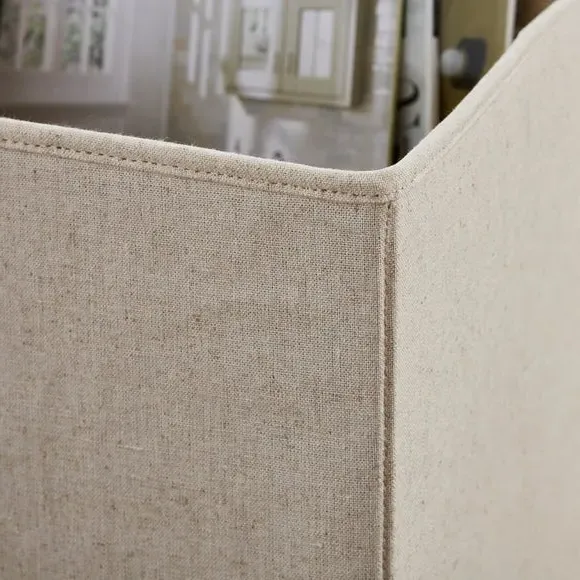 Set of 2 Collapsible Storage Boxes - Natural, Linen